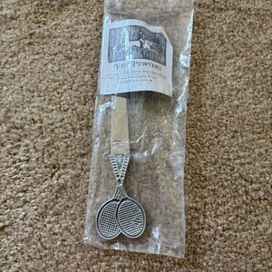 York Pewter Tennis Racket Letter Opener *New*